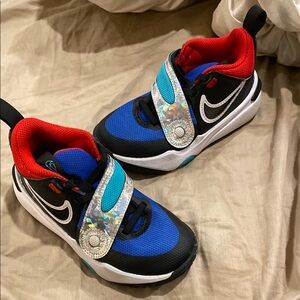 Nike Kids' Black, Blue, and Red Sneakers